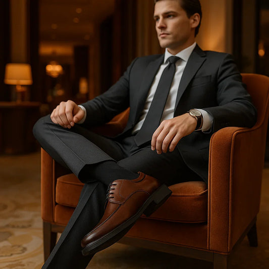 HARRINGTON DRESS OXFORD – MEN'S GENUINE LEATHER FORMAL SHOES - Velmari