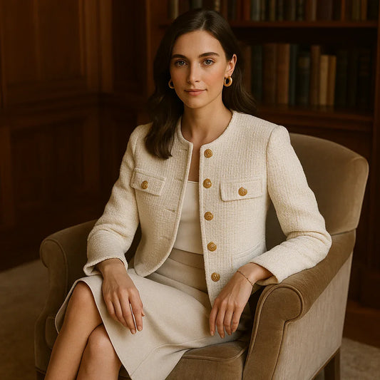 ÉTOILE TWEED JACKET – PARISIAN ELEGANCE - Velmari