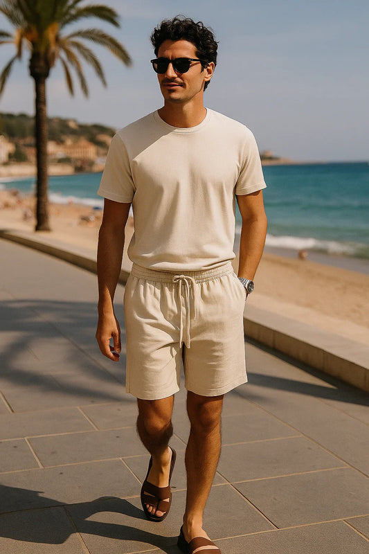 LUCA LINEN SHORTS – SUMMER ESSENTIAL - Velmari