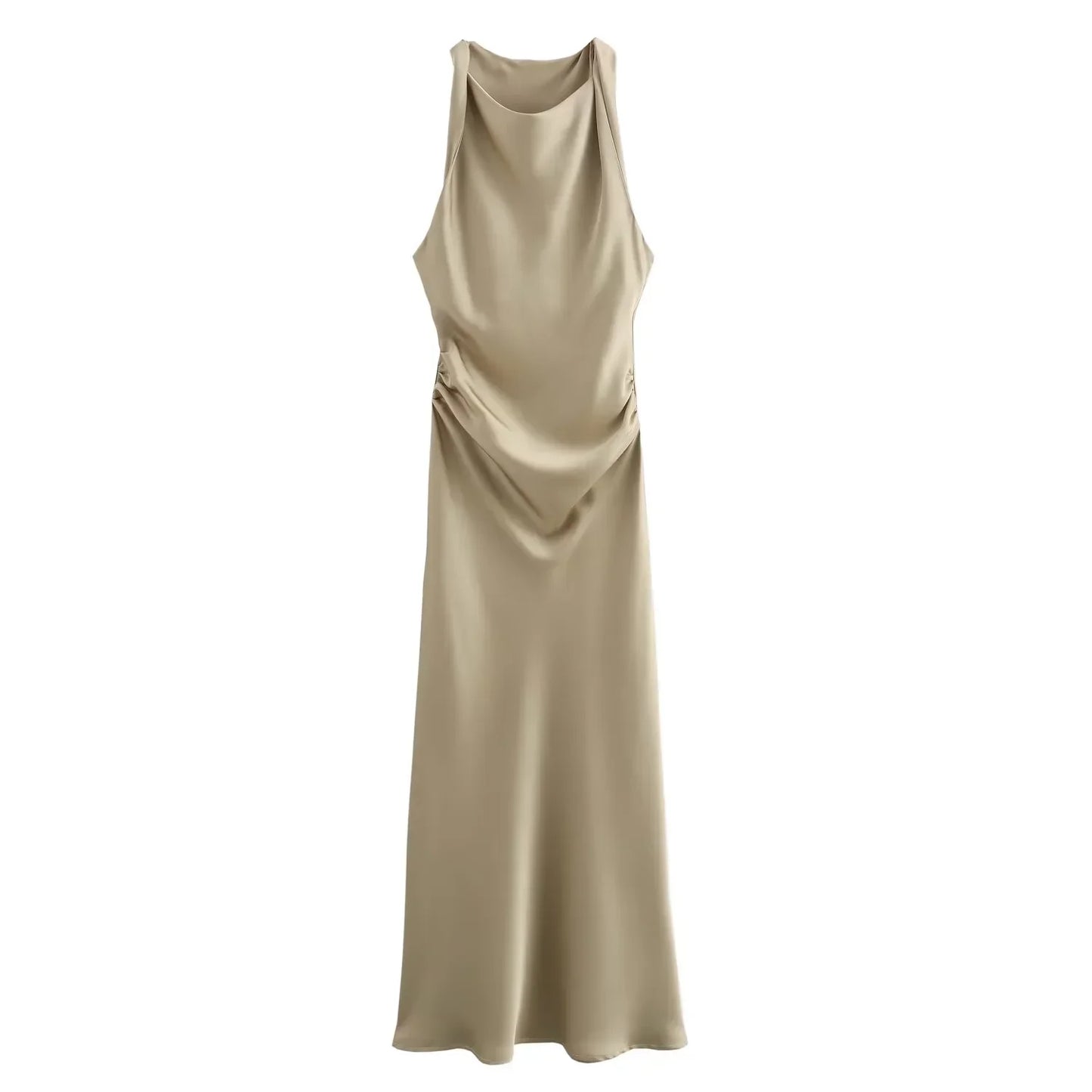 ISABELLA SATIN MIDI DRESS