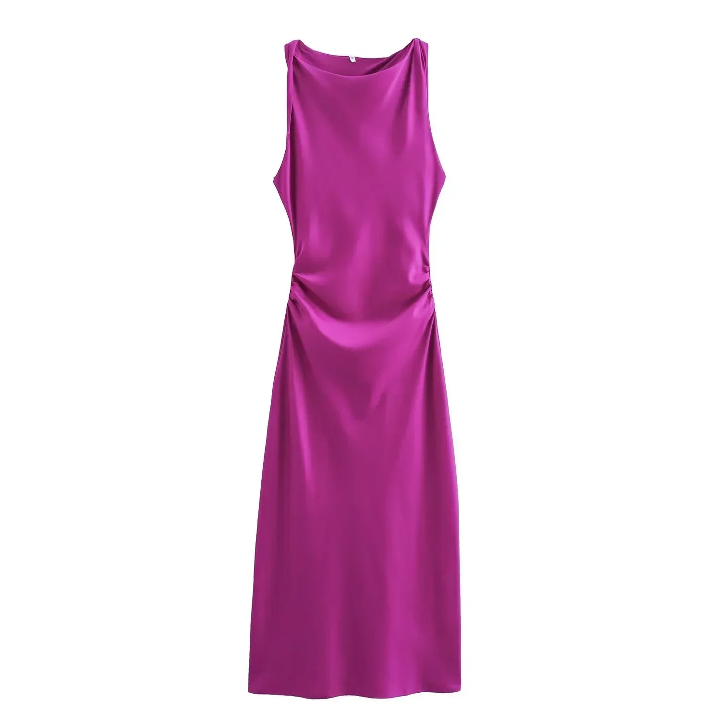 ISABELLA SATIN MIDI DRESS