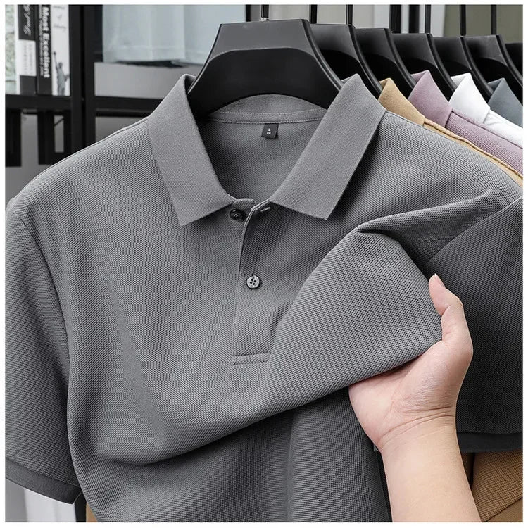 MEN'S PREMIUM KNIT POLO – 100% Cotton, Smart Casual, Anti-Pilling Finish - Velmari