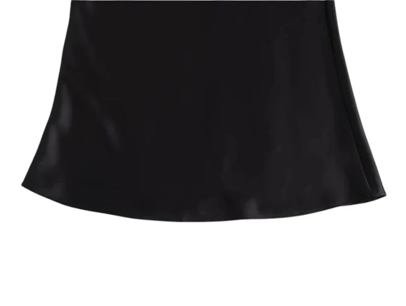 ISABELLE SATIN SKIRT - CLASSIC APPEAL - Velmari