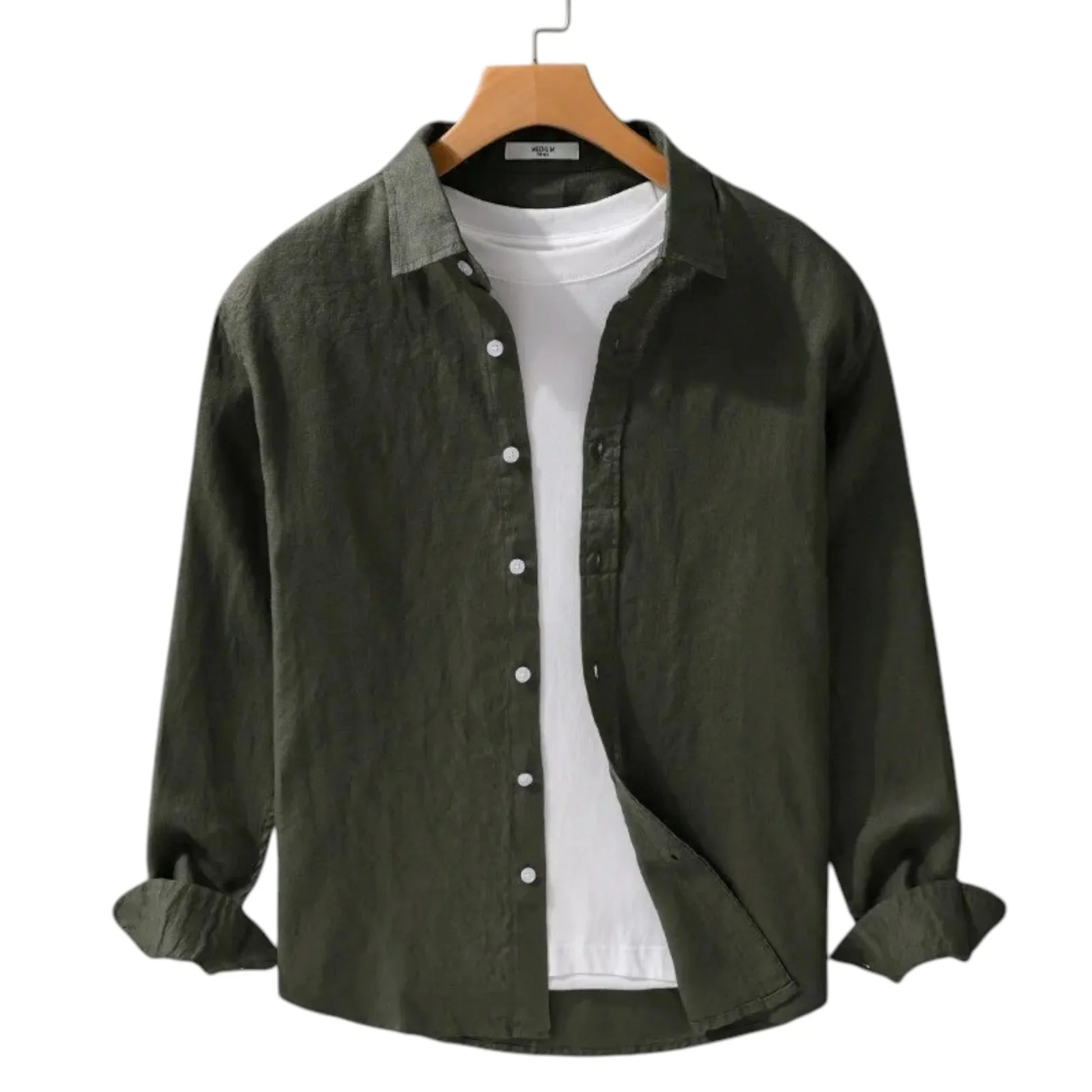 BELMONTE LINEN LONG-SLEEVE SHIRT - Velmari