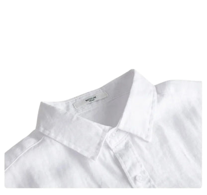 BELMONTE LINEN LONG-SLEEVE SHIRT - Velmari