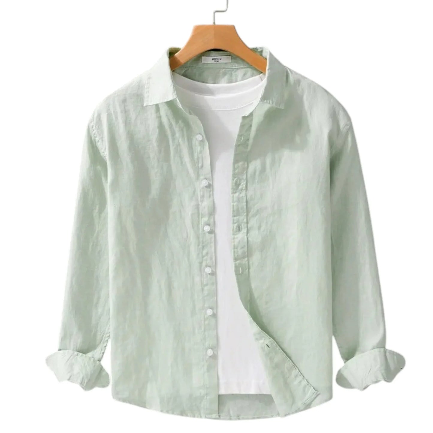 BELMONTE LINEN LONG-SLEEVE SHIRT - Velmari