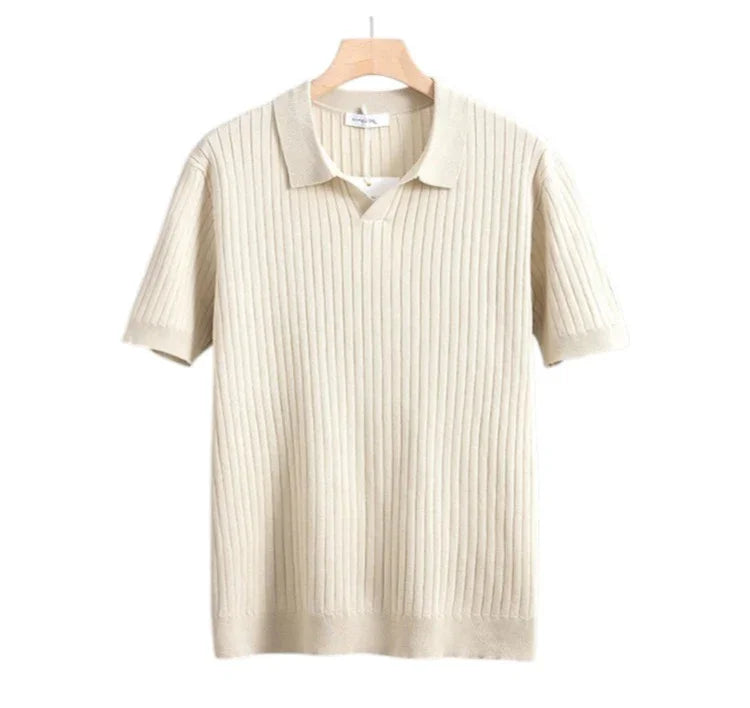 PREMIUM RIBBED POLO MEN - Velmari