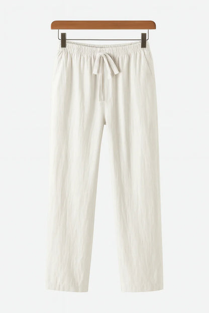 LINEN TROUSERS (SLIM FIT) - Velmari