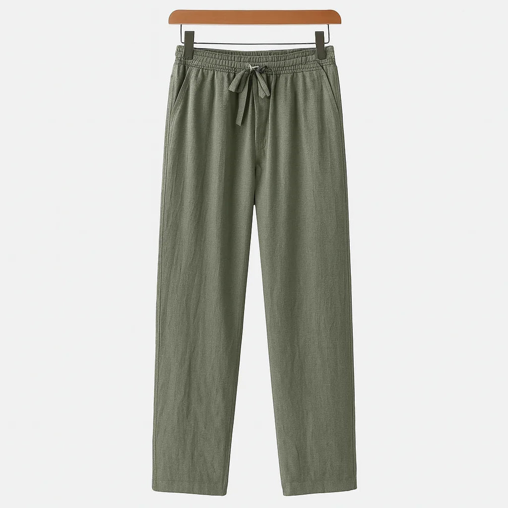 LINEN TROUSERS (SLIM FIT) - Velmari