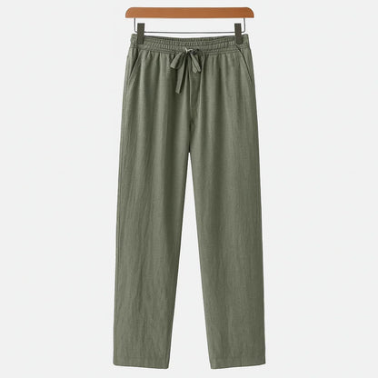 LINEN TROUSERS (SLIM FIT) - Velmari