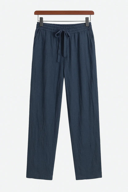 LINEN TROUSERS (SLIM FIT) - Velmari