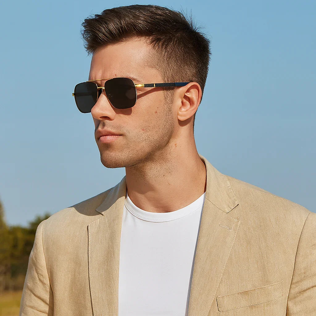 CLASSIC PILOT POLARIZED METAL SUNGLASSES MEN - Velmari