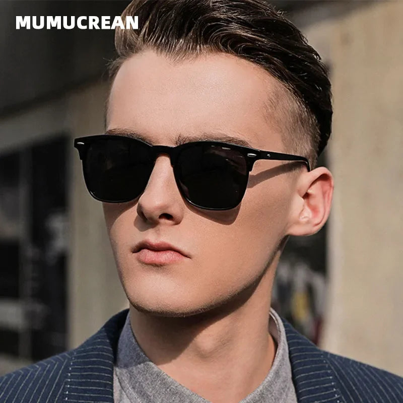 CLASSIC RETRO POLARIZED SUNGLASSES – SQUARE UV400 SHADES FOR MEN - Velmari