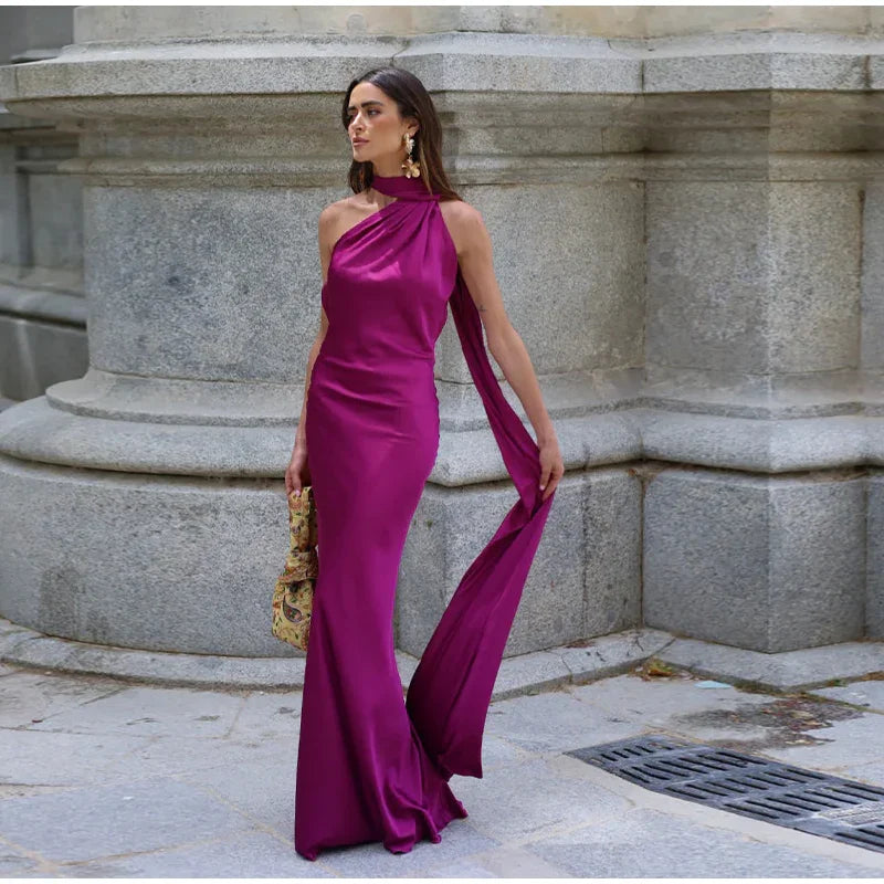 GRACE RIBBON SATIN GOWN – EVENING ESSENCE - Velmari