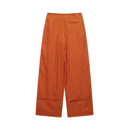LUNA SET – MINIMALIST SHIRT & WIDE-LEG TROUSERS TWO-PIECE - Velmari