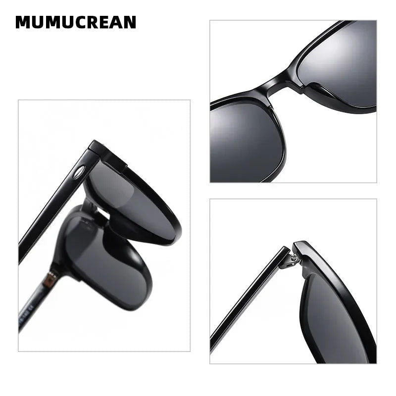 CLASSIC RETRO POLARIZED SUNGLASSES – SQUARE UV400 SHADES FOR MEN - Velmari