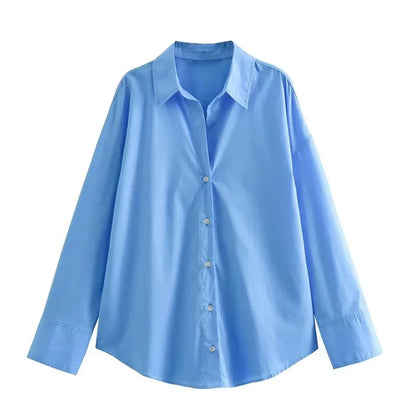 AMÉLIE POPLIN SHIRT – CASUAL CHIC - Velmari