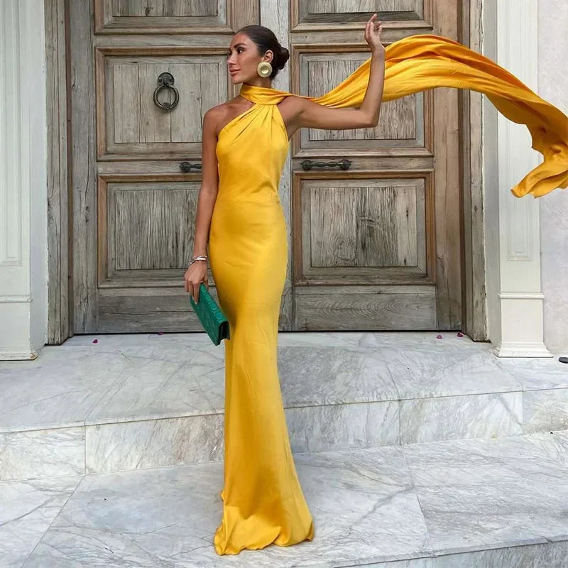 GRACE RIBBON SATIN GOWN – EVENING ESSENCE - Velmari