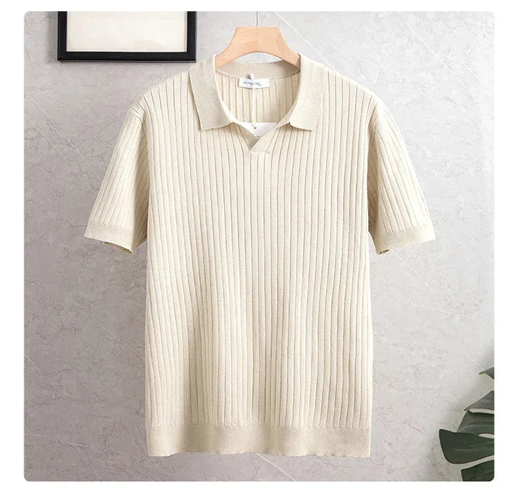 PREMIUM RIBBED POLO MEN - Velmari
