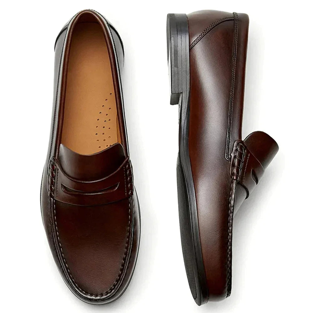 HERITAGE LUXE LOAFERS – MEN’S GENUINE LEATHER SLIP-ON - Velmari