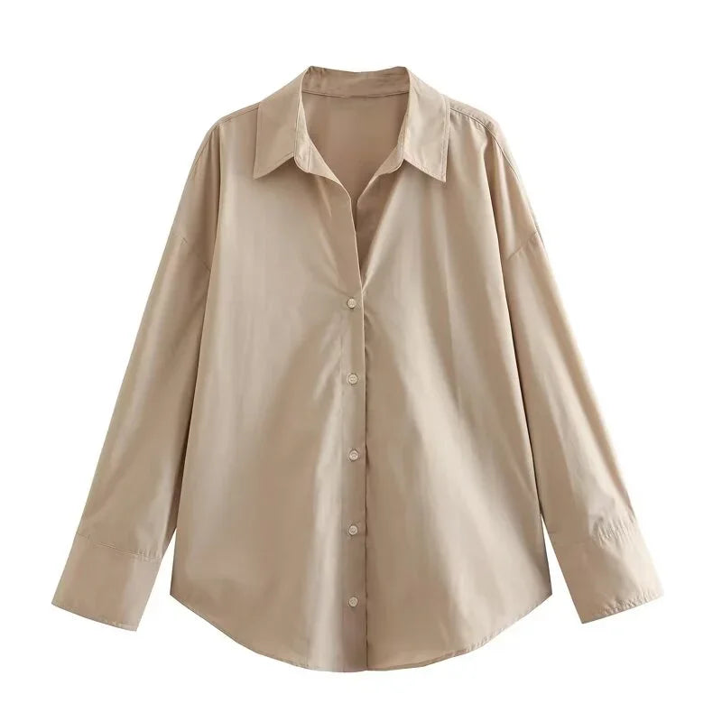 AMÉLIE POPLIN SHIRT – CASUAL CHIC - Velmari
