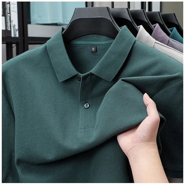 MEN'S PREMIUM KNIT POLO – 100% Cotton, Smart Casual, Anti-Pilling Finish - Velmari