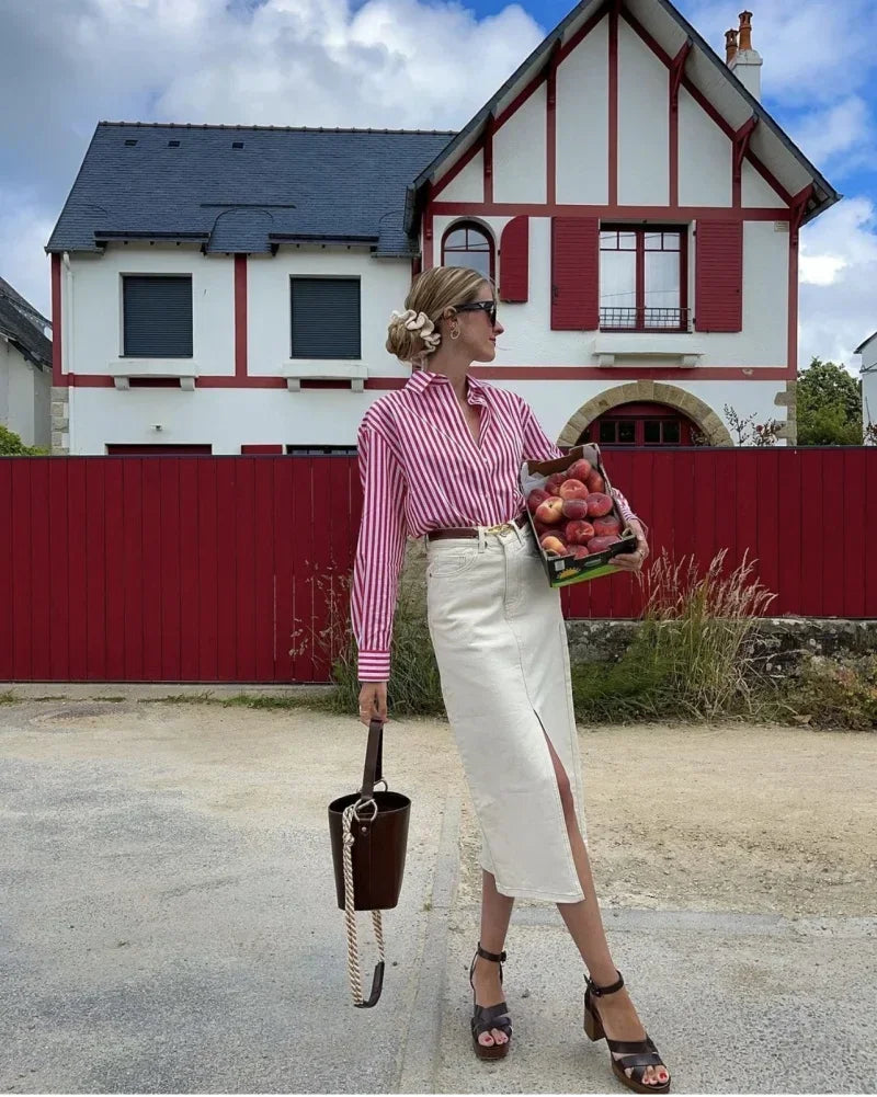 AMÉLIE POPLIN SHIRT – CASUAL CHIC - Velmari