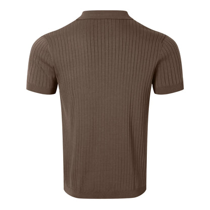 LORENZO KNIT POLO – MEN'S RETRO SHORT SLEEVE SHIRT - Velmari