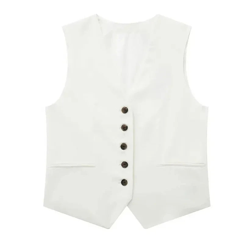 ELEGANCE WAISTCOAT & SHORTS SET – OFFICE CHIC - Velmari