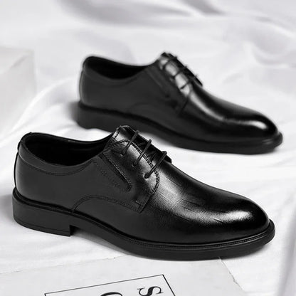 ELEVARE EXECUTIVE HEIGHT-BOOST FORMAL SHOES – 6cm/8cm Lift - Velmari