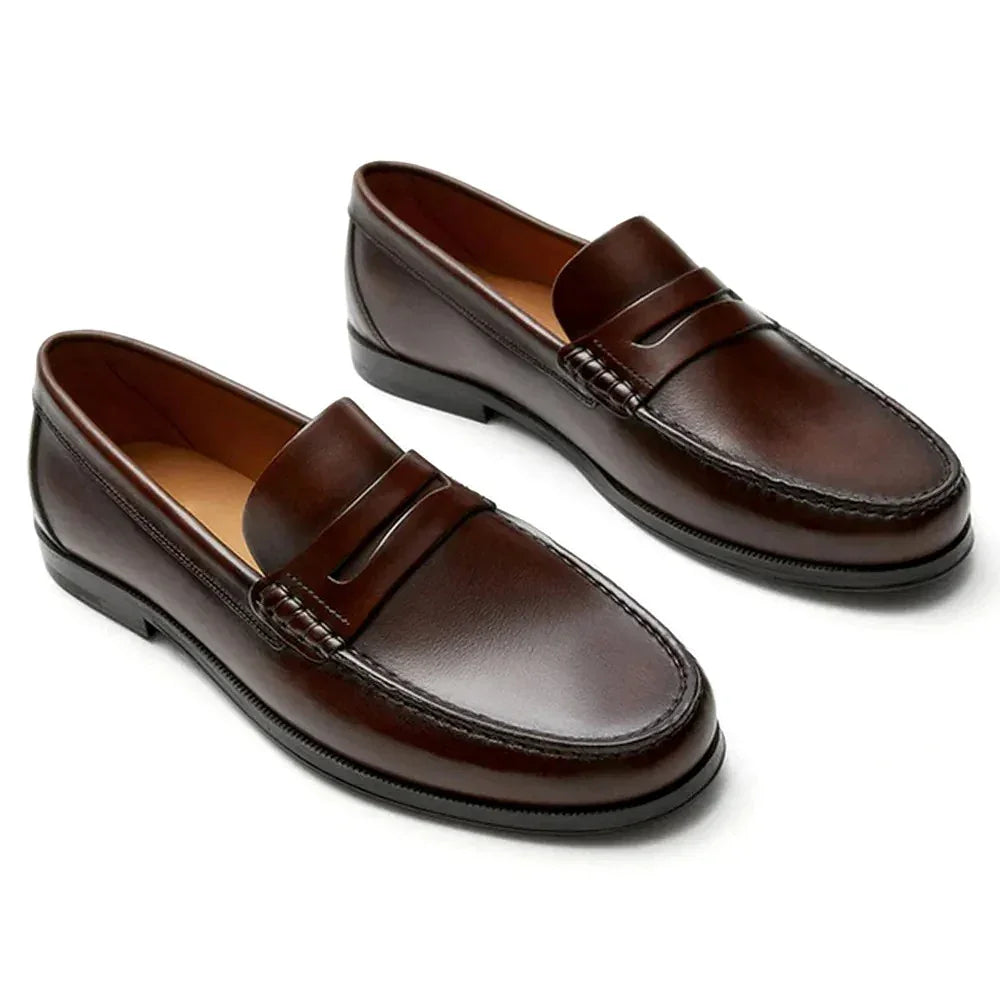 HERITAGE LUXE LOAFERS – MEN’S GENUINE LEATHER SLIP-ON - Velmari