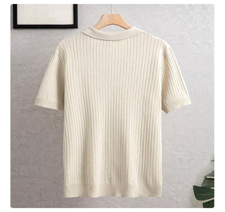 PREMIUM RIBBED POLO MEN - Velmari