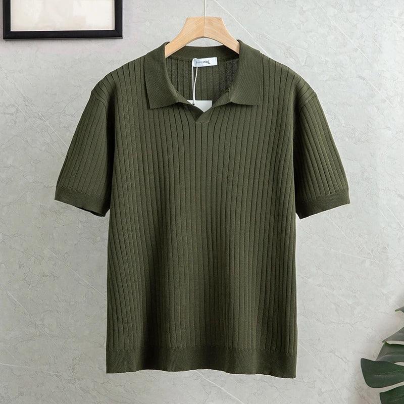 PREMIUM RIBBED POLO MEN - Velmari