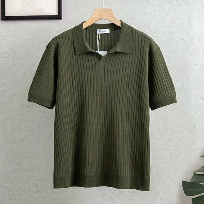 PREMIUM RIBBED POLO MEN - Velmari