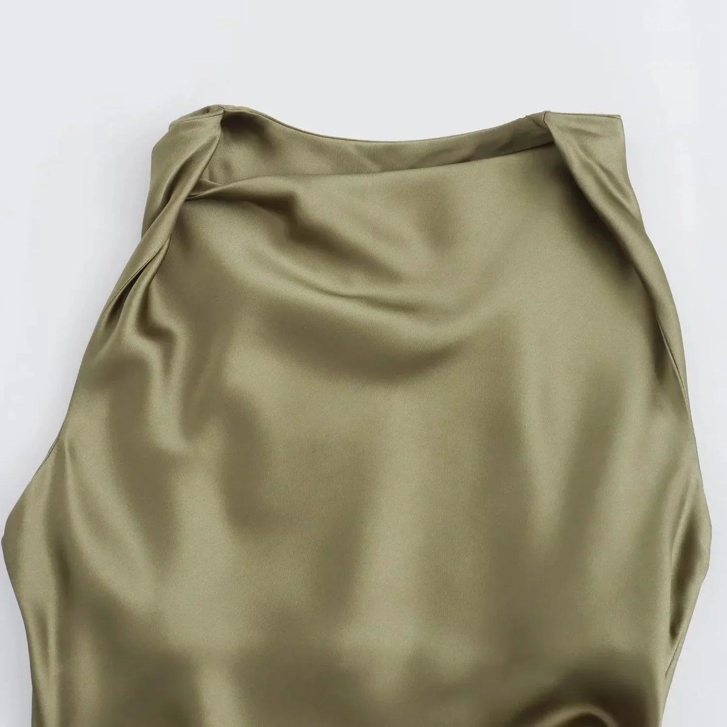 ISABELLA SATIN MIDI DRESS