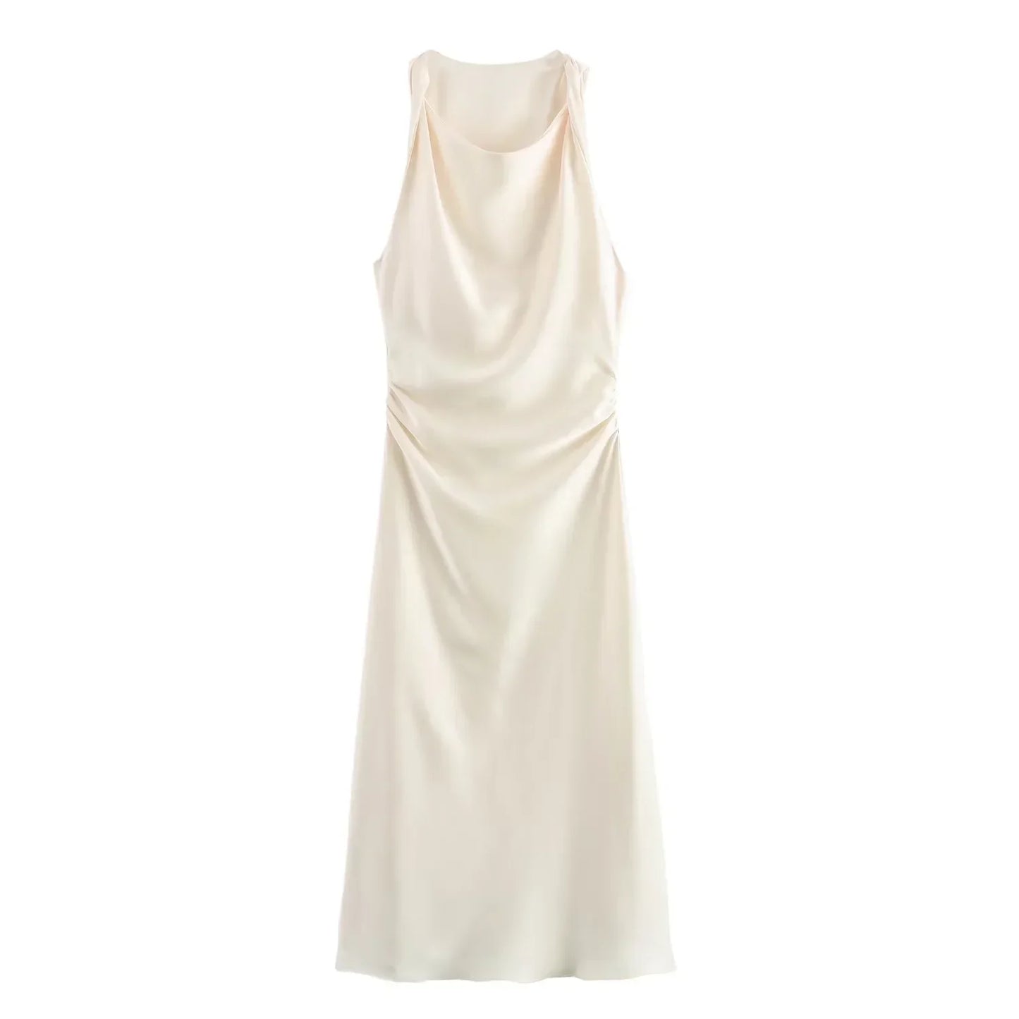ISABELLA SATIN MIDI DRESS