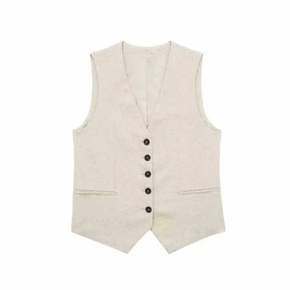 ELEGANCE WAISTCOAT & SHORTS SET – OFFICE CHIC - Velmari