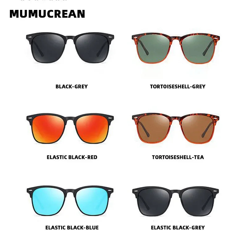 CLASSIC RETRO POLARIZED SUNGLASSES – SQUARE UV400 SHADES FOR MEN - Velmari