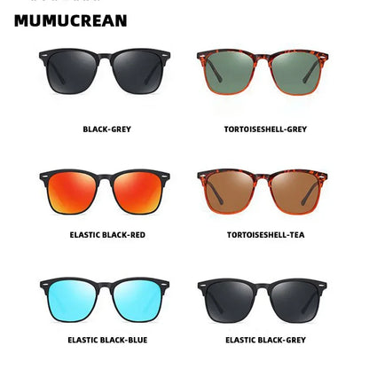 CLASSIC RETRO POLARIZED SUNGLASSES – SQUARE UV400 SHADES FOR MEN - Velmari