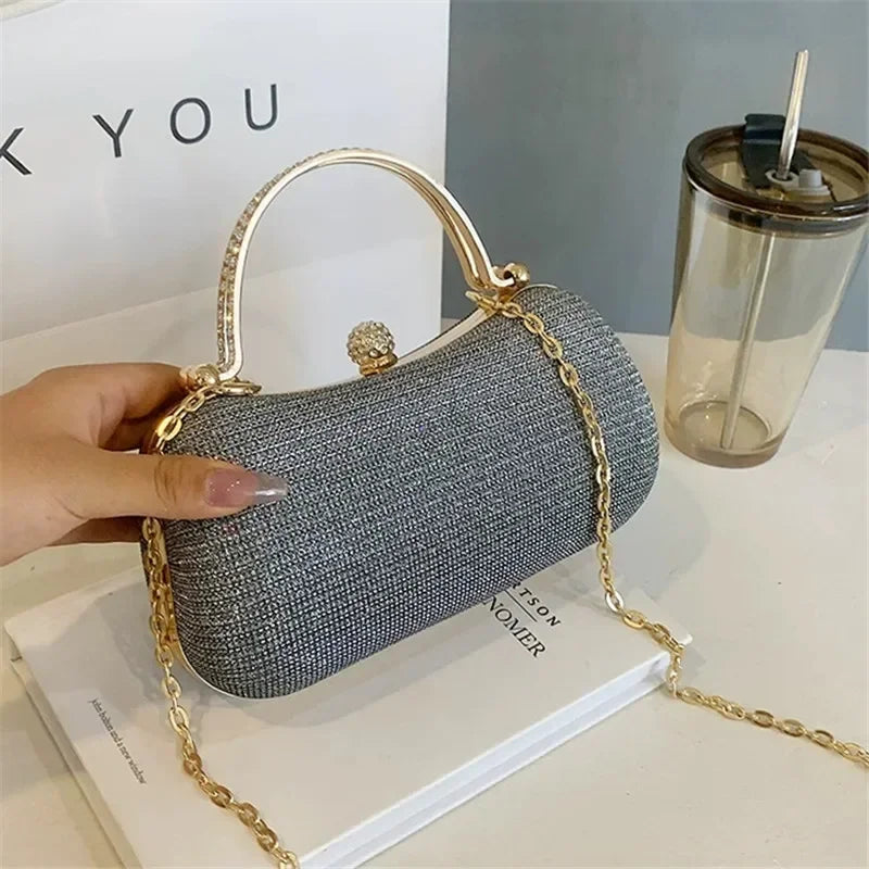 AURORA RHINESTONE CLUTCH - LUXURY EVENING BAG - Velmari