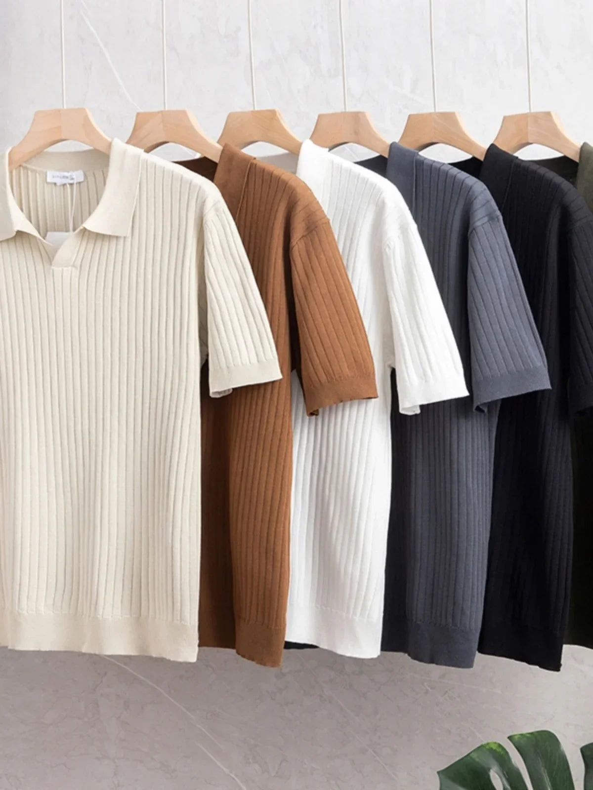 PREMIUM RIBBED POLO MEN - Velmari