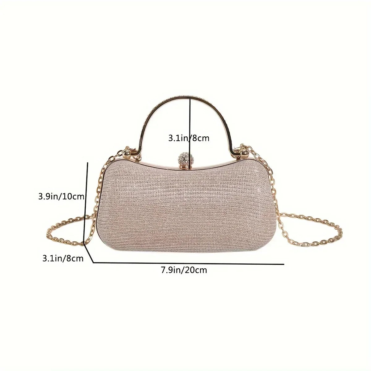AURORA RHINESTONE CLUTCH - LUXURY EVENING BAG - Velmari
