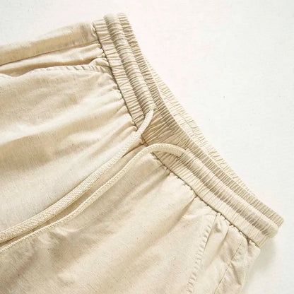 LUCA LINEN SHORTS – SUMMER ESSENTIAL - Velmari