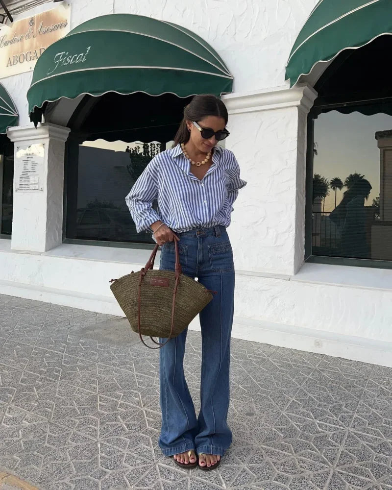 AMÉLIE POPLIN SHIRT – CASUAL CHIC - Velmari