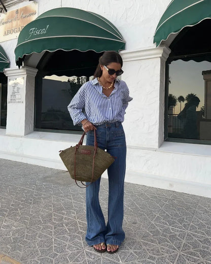 AMÉLIE POPLIN SHIRT – CASUAL CHIC - Velmari