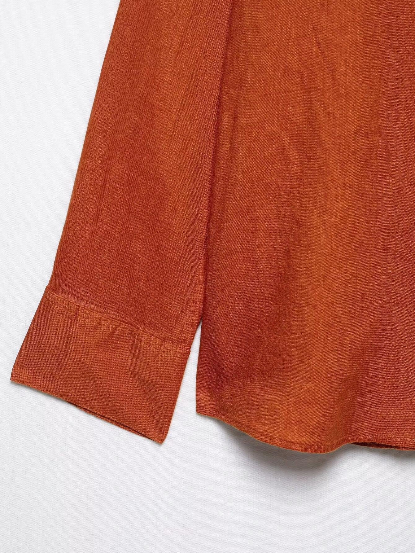 LUNA SET – MINIMALIST SHIRT & WIDE-LEG TROUSERS TWO-PIECE - Velmari