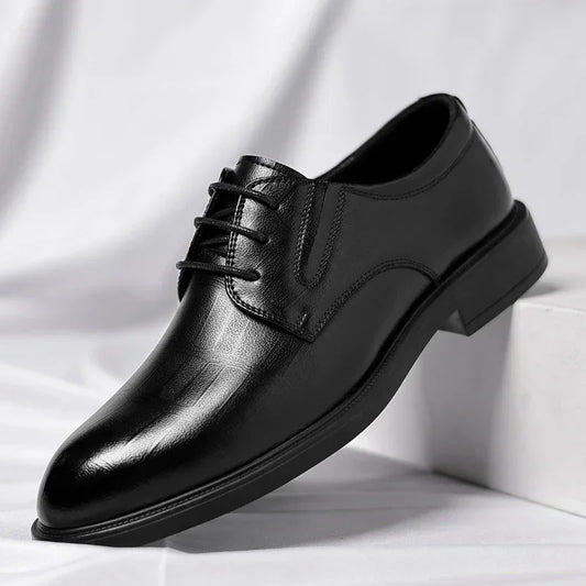 ELEVARE EXECUTIVE HEIGHT-BOOST FORMAL SHOES – 6cm/8cm Lift - Velmari