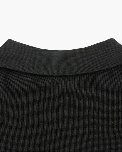 MEN'S RIBBED KNIT SWEATER HALF ZIP - Velmari
