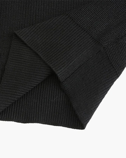 MEN'S RIBBED KNIT SWEATER HALF ZIP - Velmari