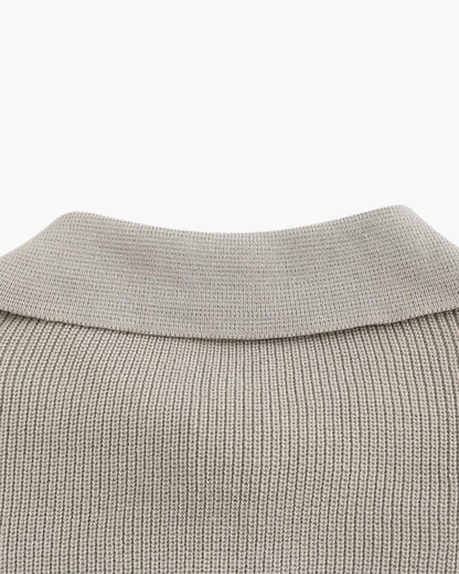 MEN'S RIBBED KNIT SWEATER HALF ZIP - Velmari